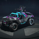 My personal Warthog in Halo Infinite is a less-than-pristine example of the model. Yes, I spent real money on the cyberpunk event to get this colorway.